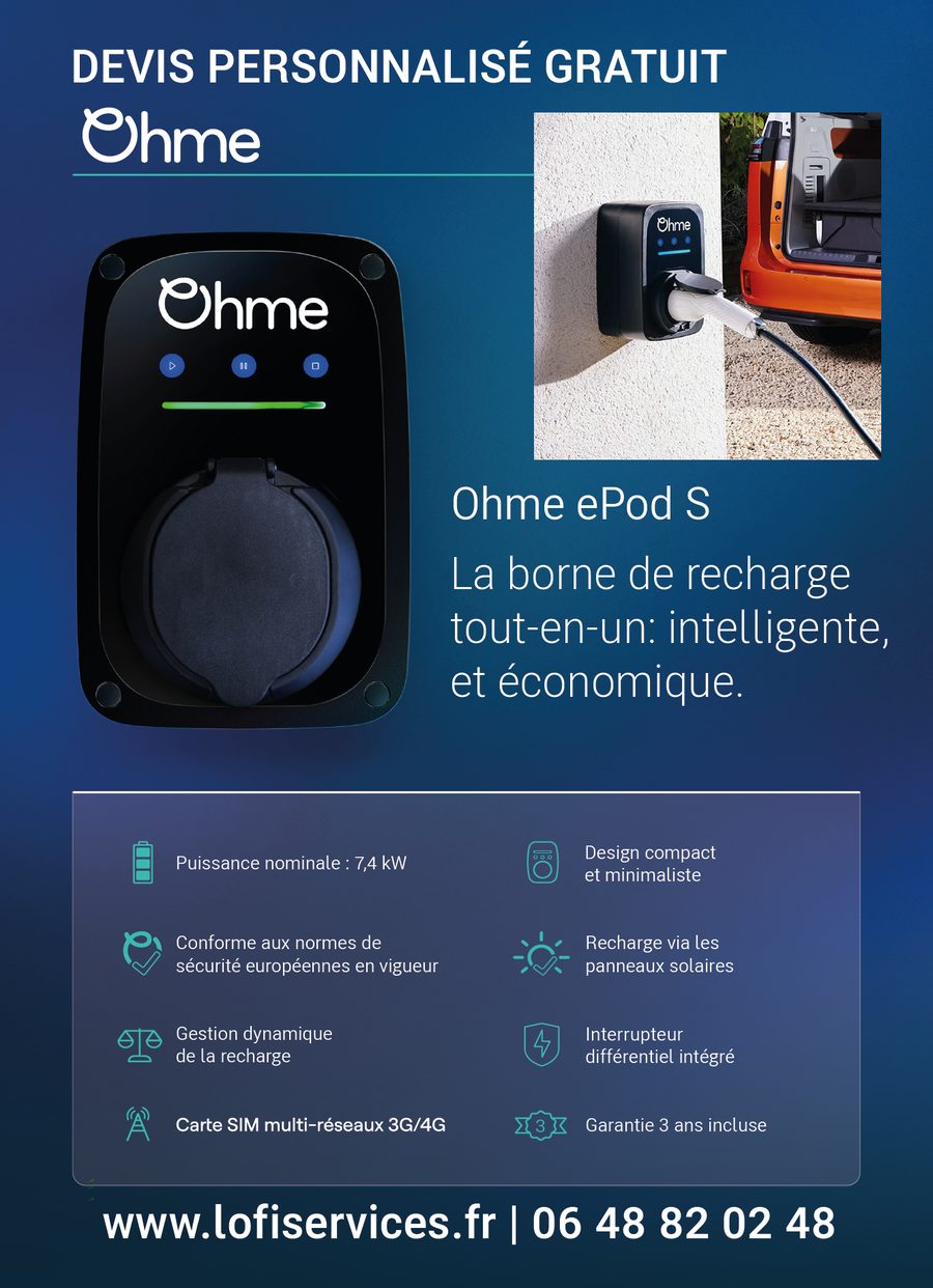 bornes de recharge ohme  